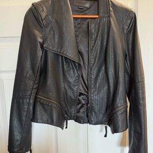 Blank NYC Black Faux Leather Motorcycle Jacket